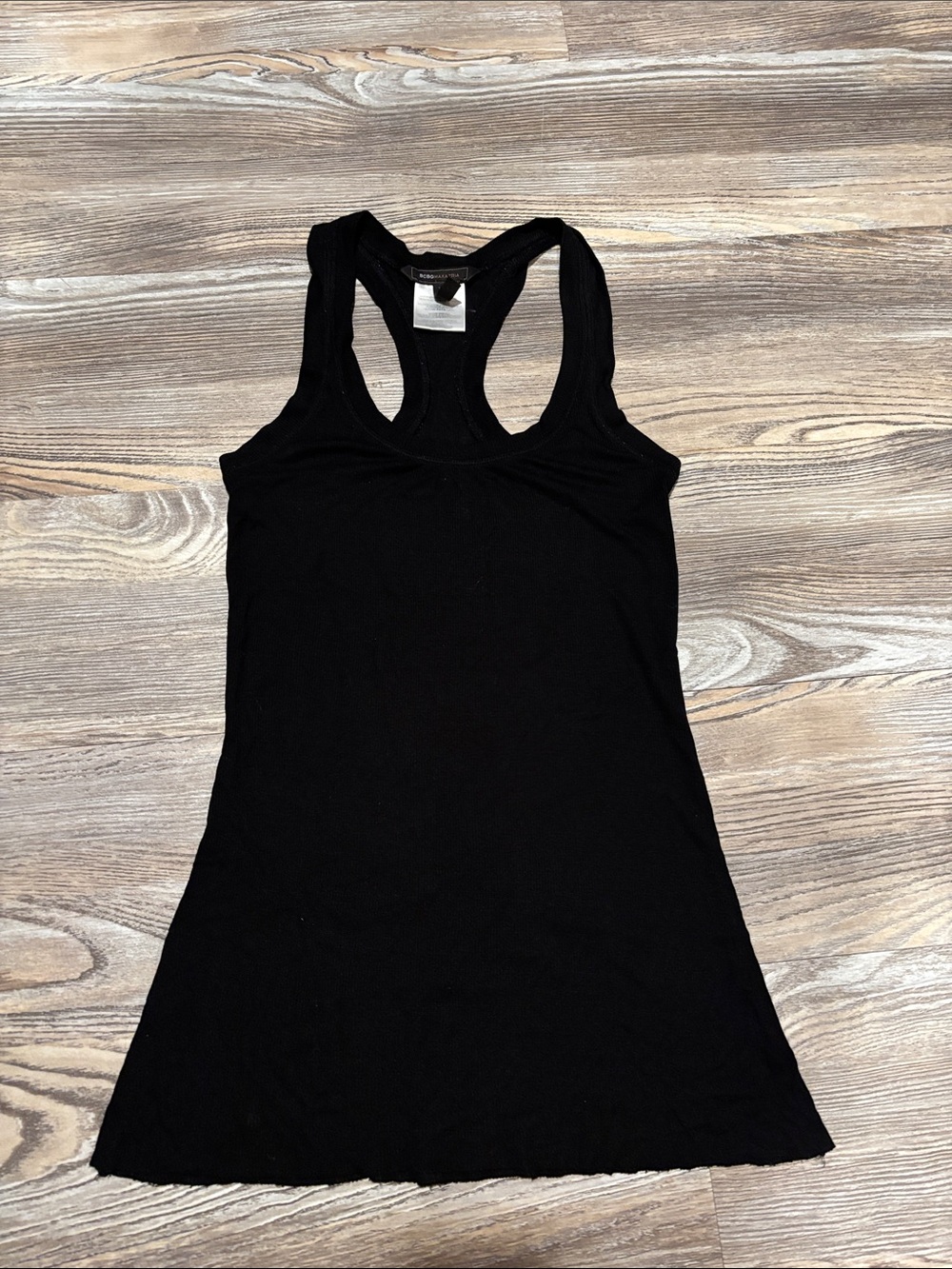 BCBGMaxAzria Black Racerback Tank Top